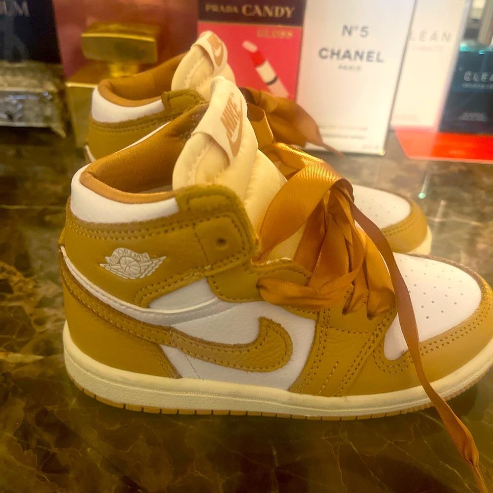 Praline and White Air Jordans